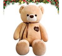 Genérico Ours en peluche géant - Animal en peluche super peluche 50 x 40 x 140 cm, présent, extra grand | Petit ami petite amie, épouse, anniversaire de la Saint-Valentin, peluche douce extra large