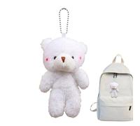 Genérico Ours en peluche, portable douce et tendre avec joues rouges, peluche en forme d'animal tendre, pour famille, , amis, anniversaire, fête, maison, voyage