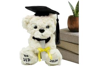 Genérico Ours en peluche pour remise de diplôme - Peluche douce et souvenir | Promotion 2026 Ours en peluche pour étudiants de la maternelle, du préscolaire, du lycée, de l'université