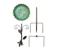 Generico Outdoor Bath - 30 pouces Tall Decorative Water Feeder Bowl with Stake, Standing Bath Design | for Garden Backyard Lawn Terrace Park Landscape Outdoor Feeding Station Use