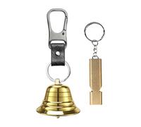 Generico Outdoor Camping Alarm Bear Bell Whistle - Bear Bells for Hiking | Safety Portable Survival Gear for Protection Warning Men Women Backpacking Mountain Biking Wilderness