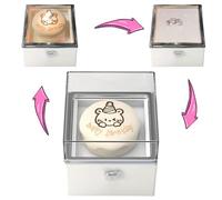 Genérico Outil de rangement d'atmosphère romantique pour confession d'amant, anniversaire, mariage, mariage | Boîte de fiançailles réversible | Boîte de bague de proposition de farce