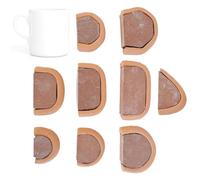 Generico Outil pour la création de poignées en céramique, 9 moules en bois, outil pour sculpture, sculpture, studio, débutants, adultes