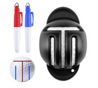 Genérico Outil pour marquer l'alignement de la balle de golf, gabarit avec guide de marquage | Accessoire de golf imperméable pour tracer des lignes droites et améliorer la précision lors du coup