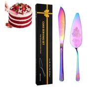 Generico Outils de coupe de gâteau en acier inoxydable, ensemble de moules à gâteau en acier inoxydable,Trancheuse décorative et pelle pour - Ensemble de coupe durable pour avec impu