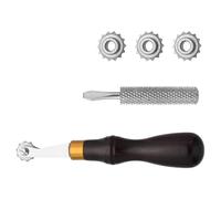 Generico Outils de Travail du Cuir - pour Artisanat | Roue Embossage Cuir | pour Calzolai Fabricants de Sacs Hobbyistes Artistes Débutants Bricolage