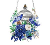 Generico Outils pour peindre des pierres précieuses, Kit de peinture artistique avec strass - Gem Art Flower Fai-da-Te Artisanal, Décoration de la maison, Autocollants Mosaïque Printemps, Pittu