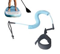 Generico Paddle Board Leash Coiled - Surfboard Leashes Elastic Safety Strap | Coiled Paddleboard Leg Straps | Elastic Surfboard Leg Strap for Men Women Youth Teens Beginners Hobbyists Enthusiasts