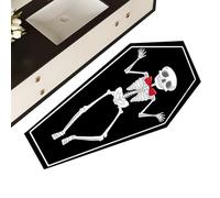 Generico Paillasson Halloween pour extérieur | Paillasson gothique avec tête de mort Bienvenue pour l'intérieur - Lavable à séchage rapide pour intérieur extérieur