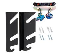 Generico Paire de porte-planche à roulettes - Affichage mural pour planche à roulettes | 1 paire de cintres mural pour planche à roulettes en acrylique avec crochet pour ranger les