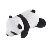 Genérico Panda De - Jouet de 25 cm, Adorable Panda décoratif fait à la main, doux et tendre | Sangle auto-adhésive pour vélo, scooter, montagne adultes cadeau compagnon promenade