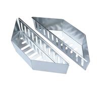 Generico Panier à charbon de bois, ensemble de 2 pièces, organisateur résistant à la chaleur, pour jardin et extérieur, barbecue, camping, pique-nique et cuisson