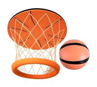 Generico Panier de basket d'intérieur jeux sportifs avec filet et balle | Panier de basket pliable pour enfants, garçons, adultes, familles, maison, chambre, salon, appartement, chambre