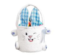 Generico Panier doux Lapin de Pâques,Sac fourre-tout avec lapin doux | Sac fourre-tout de Pâques imperméable aux déversements | pour les fêtes de Pâques, pique-nique, maison bonbons jouets