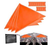 Generico Panneau de signalisation orange - imperméable pour stores de sol - avec sac à cordon et patchs magnétiques à haute visibilité pour l'escalade, le cyclisme de nuit, et