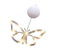 Generico Panneau lumineux LED en forme de papillon alimenté par piles | Décorations à papillons lumineux pour jardin, pelouse, chambre d'extérieur, mur, cour, chambre extérieure