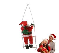 Generico par Escalade du Père Noël - Tissu | de Père Nãtale | Pèré Ñoël d'escalade | Décorations d'ornement saisonnières pour Les fêtes de Noël pour la Maison, l'école, Le pub, Le Centre