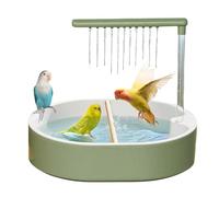 Genérico Parrot Bath - Fontaine de bassin de bain | Bassin de lavage d'intérieur, accessoire de piscine à eau Cockatiel Conure Pinure Pockatoo Bathing Station pour habitat de J