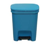 Genérico Pedal Bin - Slim Rectangulaire Trash Can | Bin déchets fermés | Longue durée de vie | Couvercle à clip silencieux sans effort | Poubelle sans odeur pour bureaux, cuisine, salle de bain