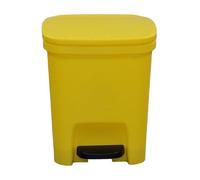 Genérico Pedal Bin - Slim Rectangulaire Trash Can | Bin déchets fermés | Longue durée de vie | Couvercle à clip silencieux sans effort | Poubelle sans odeur pour bureaux, cuisine, salle de bain