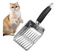 Generico Pelle à litière pour chats animaux domestiques en acier inoxydable, nettoyage des âmes