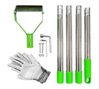 Genérico Pelle manuelle de jardin pour désherbage avec poignée réglable | Désherbeur et grattoir en métal pour jardin, desserrer, labourer et border sur le patio, la pelouse et le parterre de fleurs