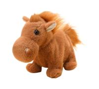 Generico Peluche Animal,Robot de cheval Interactif Doux et,Jouets électriques Robot Chien en Peluche | Pour Femmes Hommes Garçons Filles Adolescentes Adultes Salle Chambre Étagère Table Studio