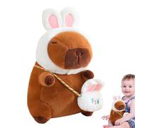 Generico Peluche - avec Mini Sac à Bandoulière Amovible,Peluche En Forme De Capbara,Pour Garçons Sœurs Amis Camarades De Classe Adolescents Canapé Bureau Siège Voiture Maison Dortoir Voyage
