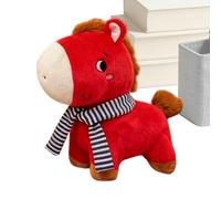 Generico Peluche Cheval | 2026 Rouge Mignon Pour Le Nouvel An - Jouet De Cheval en Peluche pour le Nouvel An Chinois | Pour La Maison Bureau Salon Chambre De Fête De Printemps Adultes