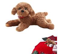Generico Peluche Chien - 48 cm Animal doux pour câlins et apaisant, doux chien de peluche pour maison, bureau, dortoir, appartement, salon, chambre, chambre d'enfant, studio