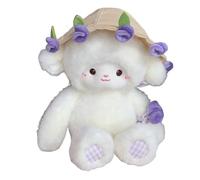 Genérico Peluche d'agneau Douce - Jouet Transformable créatif Rose à Mouton | Bouquet de Fleurs en Tissu Cadeau pour Filles Anniversaire | Tendre décoration Chambre d'enfant Design Pro Kit
