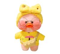 Genérico Peluche de canard jaune en peluche douce avec lunettes, table intérieure, décoration de la maison, idée cadeau de fête de Noël