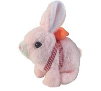 Genérico Peluche de lapin, animal interactif qui aboie et est tendre | Robot lapin électronique qui marche | pour et filles, anniversaire, jeu intérieur et extérieur, décoration de la maison