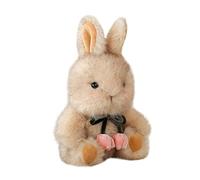 Genérico Peluche de lapin - Coussins de poupée pastorale mignons et de 20 cm - Poupée de lapin champêtre en peluche - Pour Noël, anniversaire, maison, bureau, résidence universitaire, voiture, salon