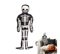 Generico Peluche d'Halloween - avec squelette humain rembourré, décoration intérieure | Doux en forme de crâne pour canapé-lit, bureau, salon, avec emballage compressé pour une facil