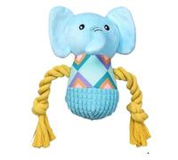Generico Peluche éléphant, éléphant en Peluche pour Chien, Accessoire pour Animaux domestiques interactif à mâcher pour Jouer et Combattre l'ennui à la Maison et en Voyage