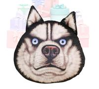 Generico Peluche en forme de chien, coussin de tête Husky en peluche | accessoire décoratif - pour chambre de salon, bureau, intérieur, voiture et maison