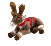 Genérico Peluche - Jouet en peluche de renne, douce décoration de la maison, poupée d'étreinte, coussin en bois, accent de crèche, court en velours pour chambre de vacances