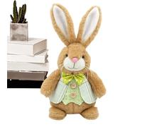 Genérico Peluche lapin | Thème de Pâques de 32 cm | Lapin en peluche assis - Pour Panier de Pâques Saint-Valentin Anniversaire Cadeaux Canapé Fauteuil Décoration de la Maison