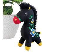 Generico Peluche mascotte cheval - 23 cm douce traditionnelle mignonne | Peluche pour sur le thème du cheval | Pour famille, amis, collègues, festival, maison, voyage, Nouvel An