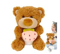 Generico Peluche ours fraise, jouet ours fraise,Jouets mignons pour animaux | Peluche ours en peluche doux pour sa petite amie amant maman enfants pour décorations de Pâques