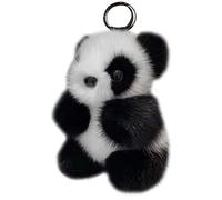 Generico Peluche porte-clés Panda, pendentif avec pendentif Panda, pendentif porte-clés pour voiture, pendentif pour sac à dos, sac à main, enfant, animal en peluche, pour homme, femme, famille, colle