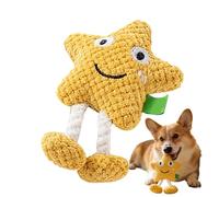 Genérico Peluche pour chien - Star Shape Chew Durable | Interactive Puppy Toy Squeaky Washable | Puppies Small Medium Large Dogs Pet Lovers Home Outdoor Indoor Living Room, Boredom Relief