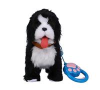 Genérico Peluche pour chiot robot réaliste - 22 x 20 x 10 cm - Chien électronique avec laisse | Courir et chanter | Jouet interactif pour animaux de compagnie pour , anniversaire, maison