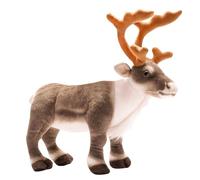Generico Peluche Renne - Coussin décoratif doux en peluche wapiti cerf - 13,7 pouces mignon ornement de renne avec cerf pour chambres, canapés, chaises, salons
