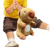 Generico Peluche respirante Capibara douce avec simulation de respiration | Compagnon relaxant pour la nuit avec lumières et mélodies pour la maison, la chambre à coucher, les voyages