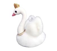 Genérico PelucMuñehe - Oiseau Blanche 11 Pouces Douce Oreiller, Figurine Couronne élégante, décoration Maison Enfant | Jouet en Peluche réaliste Cadeau Chambre bébé Enfant Moderne