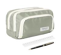 Generico Pencil Bag - Woven Fabric, 8,27 x 5,12 x 2,76 inches, Aesthetic Pencil Case | Organiseur pour étudiants, Teachers, Kindergarten, College, Travel, Backpack, Birthday, Christmas, Vert,