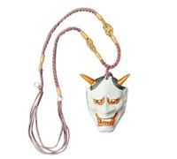 Genérico Pendentif en forme de mascarade, pendentif fantôme traditionnel japonais, décoration culturelle traditionnelle fantôme effrayant pour la décoration intérieure du camion, Consulte la