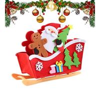 Generico Père Noël, Noël Mignon Traîneau du Père Noël | Pièce maîtresse pour salle de séjour, chambre bureau vitrine étagère, fêtes d'anniversaire
